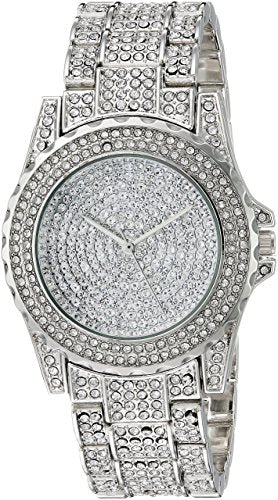 Mens Iced out Pave Quavo Diamond Watch - SILVER