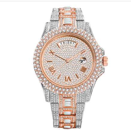 Iced out clearance crystal watches